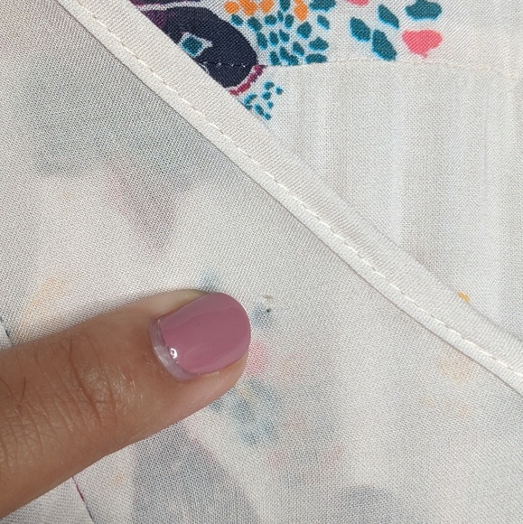 🚨Sold Fre People Tuscan Dreams White Floral Tunic - Picture 7 of 7